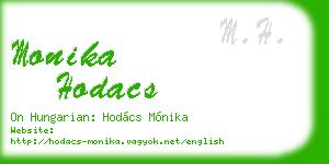 monika hodacs business card