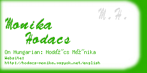monika hodacs business card